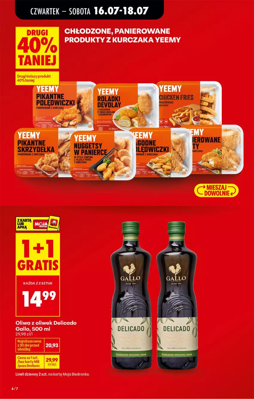 Gazetka promocyjna Biedronka - Od Czwartku - ważna 16.07 do 18.07.2026 - strona 8 - produkty: Kurczak, Oliwa, Oliwa z oliwek, Pur