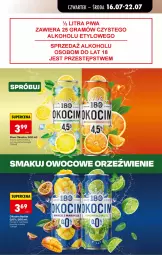Gazetka promocyjna Biedronka - Od Czwartku - Gazetka - ważna od 18.07 do 18.07.2026 - strona 65 - produkty: Piwo, Koc, Gin, Lemoniada, Radler, Limonka, Okocim, Mango