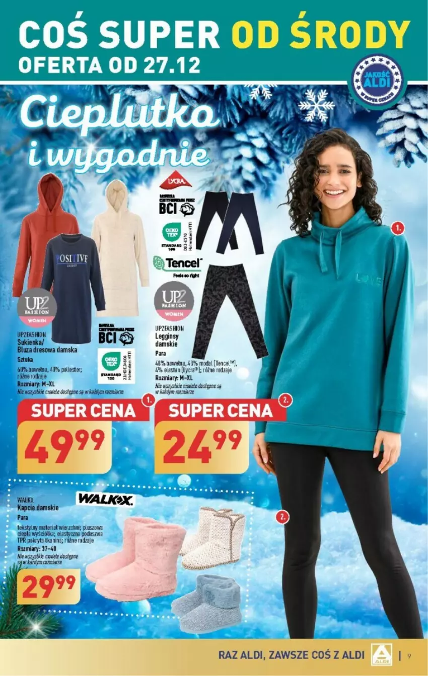 Gazetka promocyjna Aldi - ważna 27.12 do 30.12.2023 - strona 12 - produkty: Fa, Gin, Legginsy, Moda