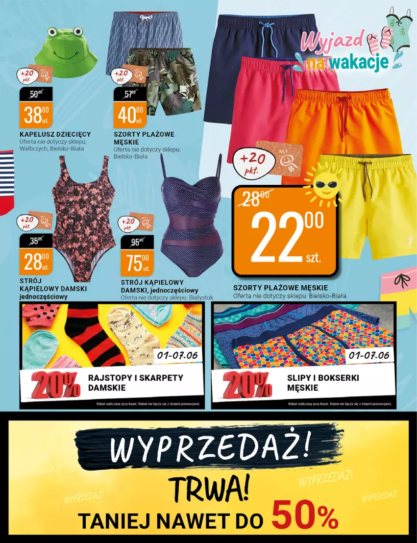 Gazetka promocyjna Bi1 - Wakacyjne pragnienie - ważna 01.06 do 07.06.2022 - strona 5 - produkty: Dzieci, Karp, Rajstopy, Strój kąpielowy, Szorty, Top