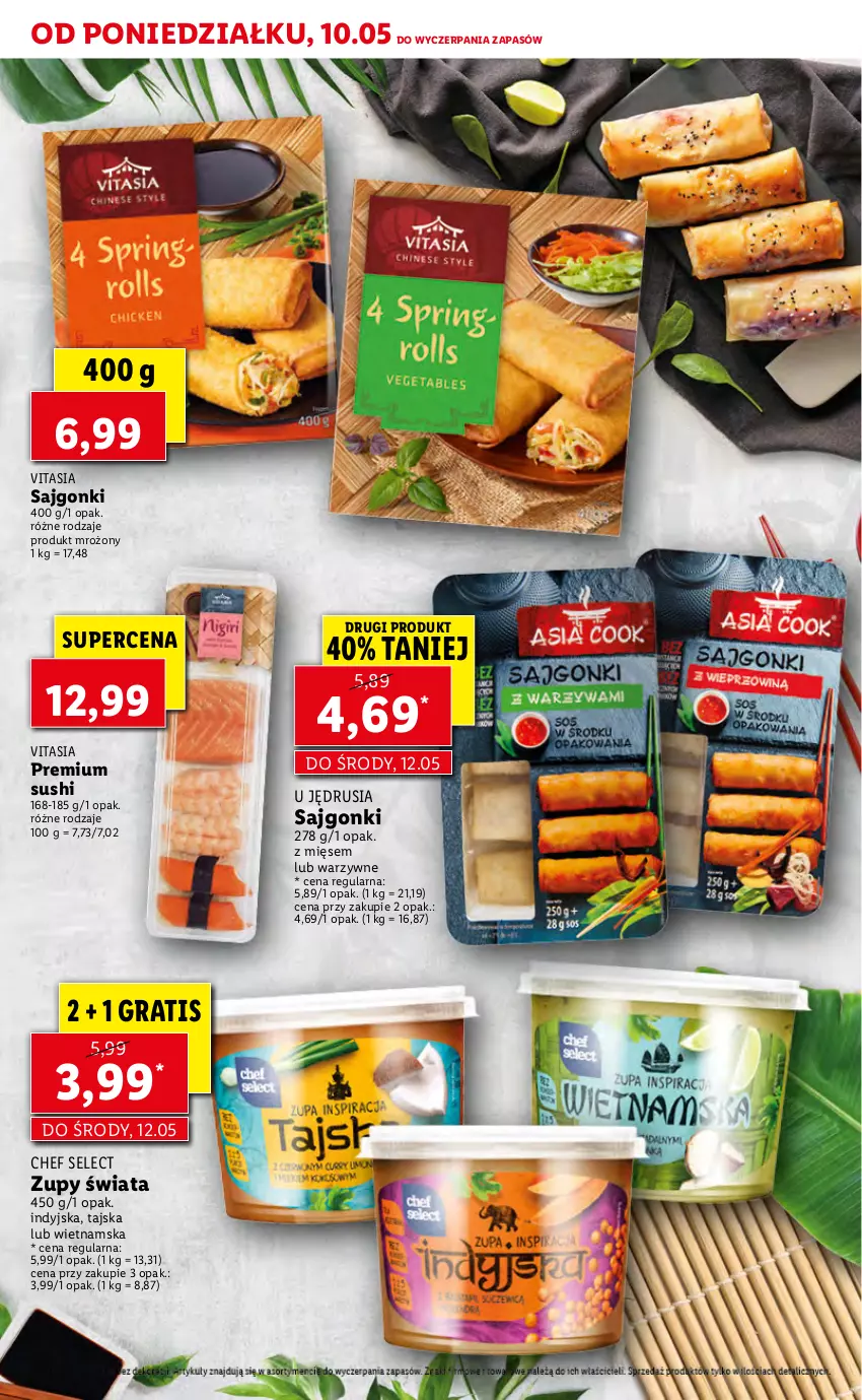 Gazetka promocyjna Lidl - TYDZIEŃ AZJATYCKI - ważna 10.05 do 15.05.2021 - strona 13 - produkty: Gra, Sajgonki, Sushi