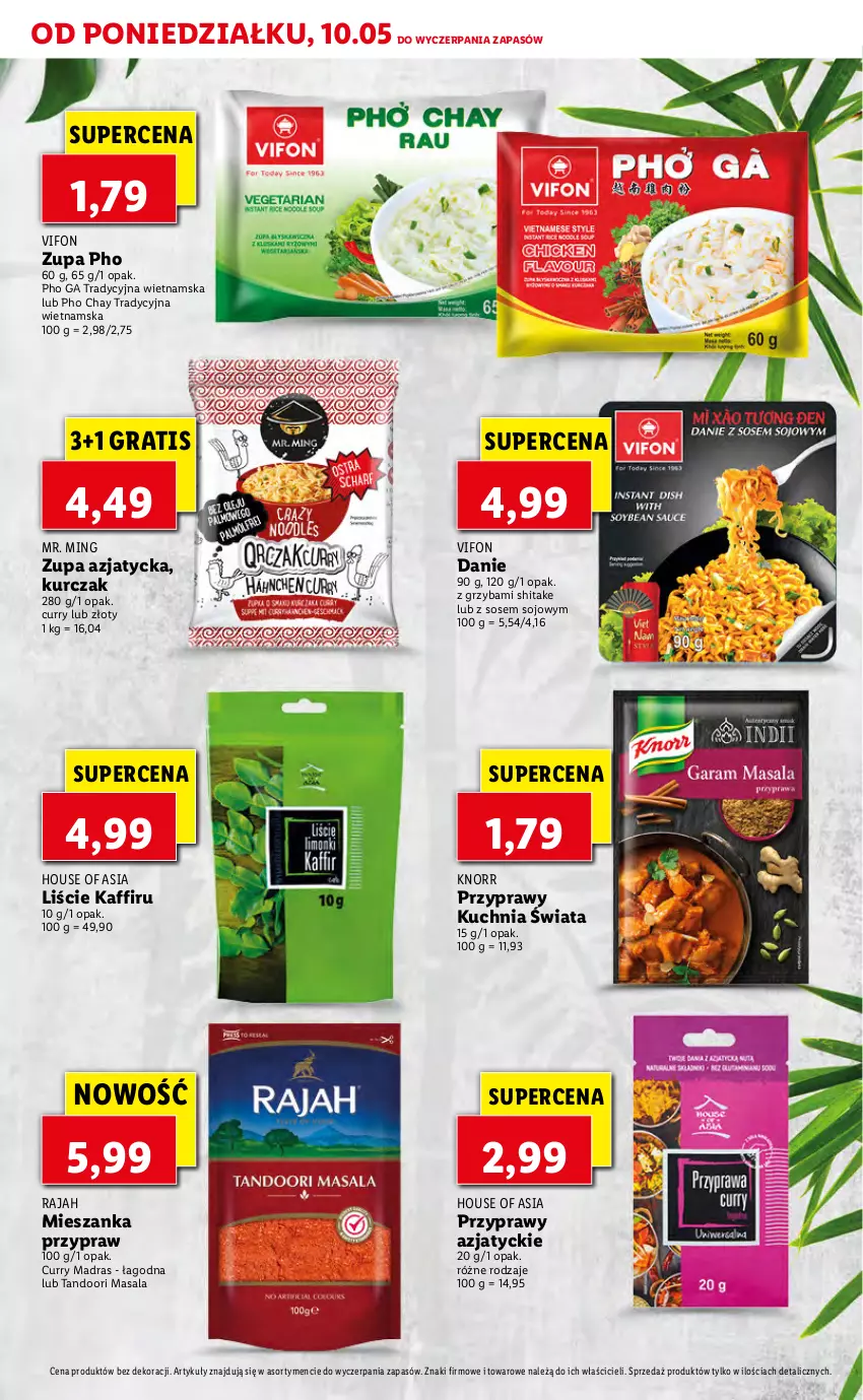 Gazetka promocyjna Lidl - TYDZIEŃ AZJATYCKI - ważna 10.05 do 15.05.2021 - strona 21 - produkty: Gra, House of Asia, Knorr, Kuchnia, Kurczak, Przyprawy, Sos, Zupa