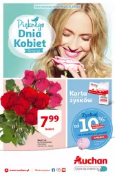 Gazetka promocyjna Auchan - Pięknego Dnia Kobiet Hipermarkety - Gazetka - ważna od 10.03 do 10.03.2021 - strona 1 - produkty: Ser, Bukiet