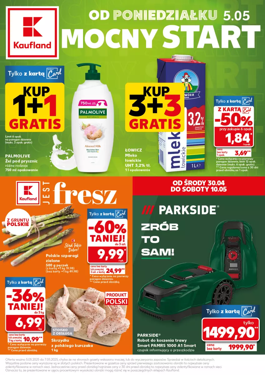Gazetka promocyjna Kaufland - Mocny Start - ważna 05.05 do 07.05.2025 - strona 1 - produkty: Gra, Kosz, Kurczak, Palmolive, Parkside, Robot