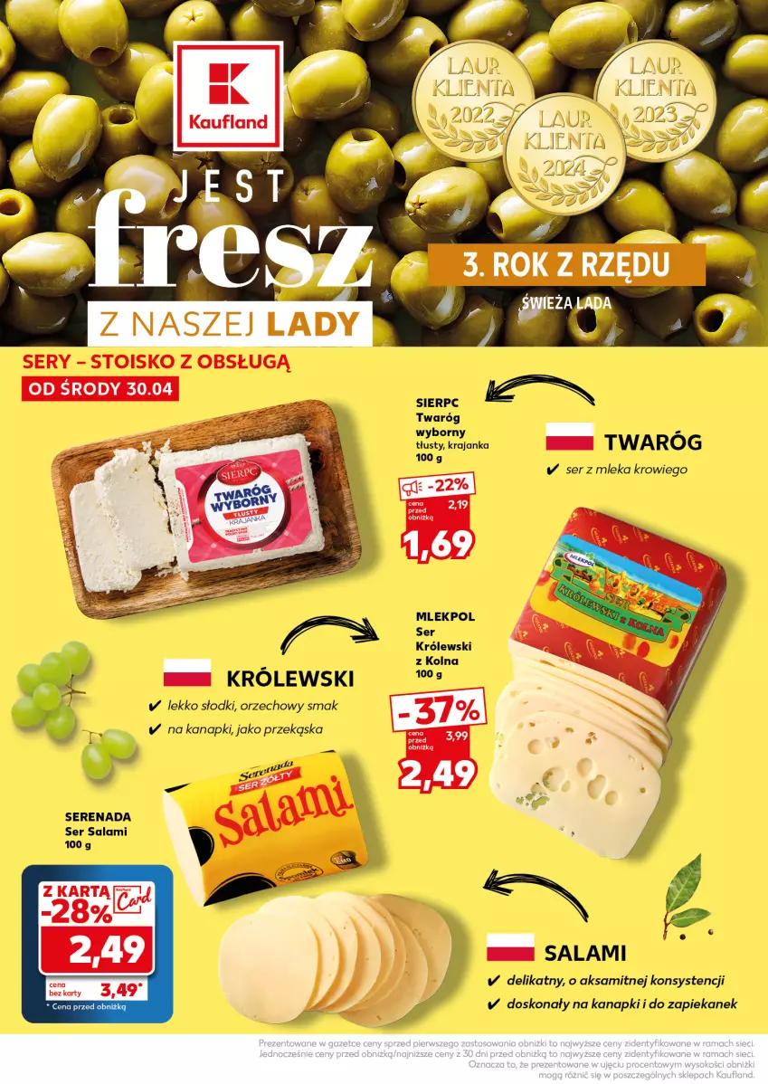 Gazetka promocyjna Kaufland - Mocny Start - ważna 05.05 do 07.05.2025 - strona 16 - produkty: Aksam, Królewski, Salami, Ser, Ser salami, Twaróg