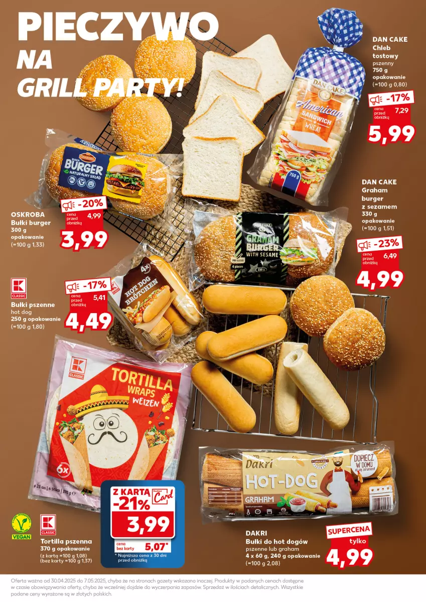 Gazetka promocyjna Kaufland - Mocny Start - ważna 05.05 do 07.05.2025 - strona 19 - produkty: Chleb, Dan Cake, Gra, Hot dog, LG, Sezam