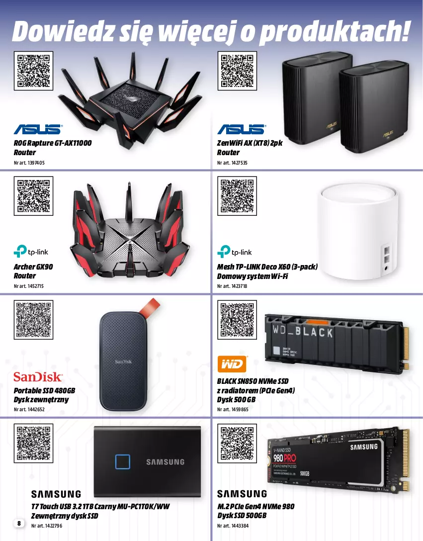 Gazetka promocyjna Media Markt - Gazetka Media Markt - ważna 01.06 do 30.06.2023 - strona 8 - produkty: Lack, Por, Router, TP-Link