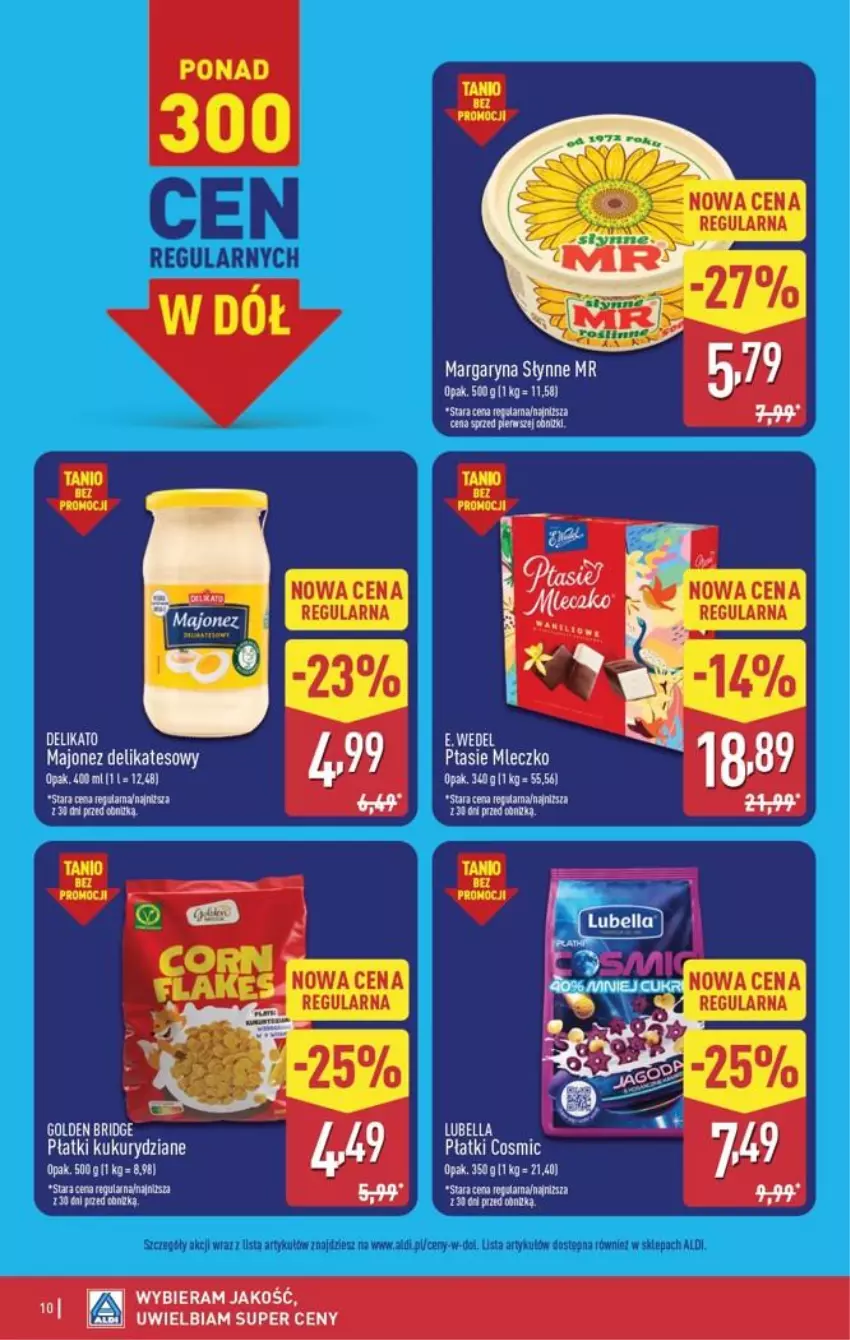 Gazetka promocyjna Aldi - Pełna oferta - ważna 14.09 do 19.09.2026 - strona 10 - produkty: E. Wedel, Gra, Majonez, Margaryna, Słynne, Tera