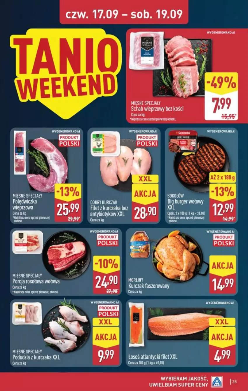 Gazetka promocyjna Aldi - Pełna oferta - ważna 14.09 do 19.09.2026 - strona 35 - produkty: Fa, Kurczak, LG, Morliny, Por, Schab wieprzowy