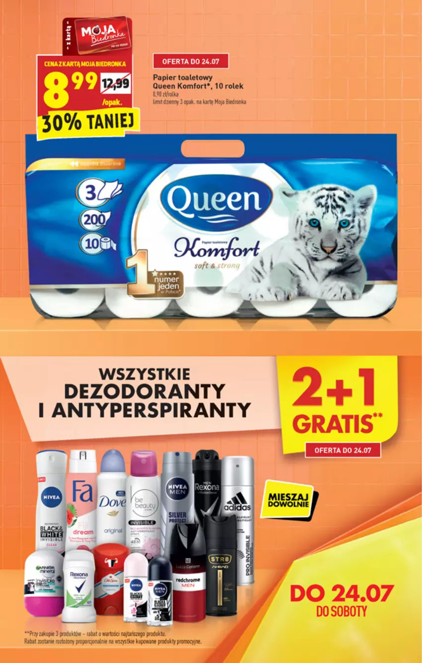 Gazetka promocyjna Biedronka - W tym tygodniu - ważna 22.07 do 28.07.2021 - strona 9 - produkty: Antyperspirant, Dezodorant, Papier, Papier toaletowy