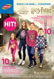 Gazetka promocyjna Pepco - Harry Potter - Gazetka - ważna od 25.08 do 25.08.2021 - strona 1 - produkty: Gin, Kosz, Bluza z kapturem, Koszulka, Dres, Legginsy, Spodnie, Bluza, Spodnie dresowe, Harry Potter