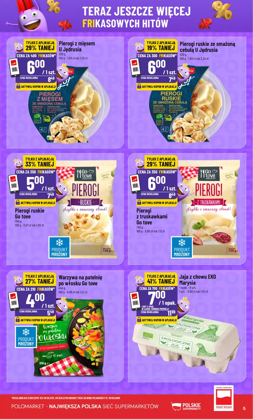 Gazetka promocyjna PoloMarket - Frikasy od 9.09 - ważna 09.09 do 15.09.2026 - strona 5 - produkty: Laur, Pierogi, Warzywa