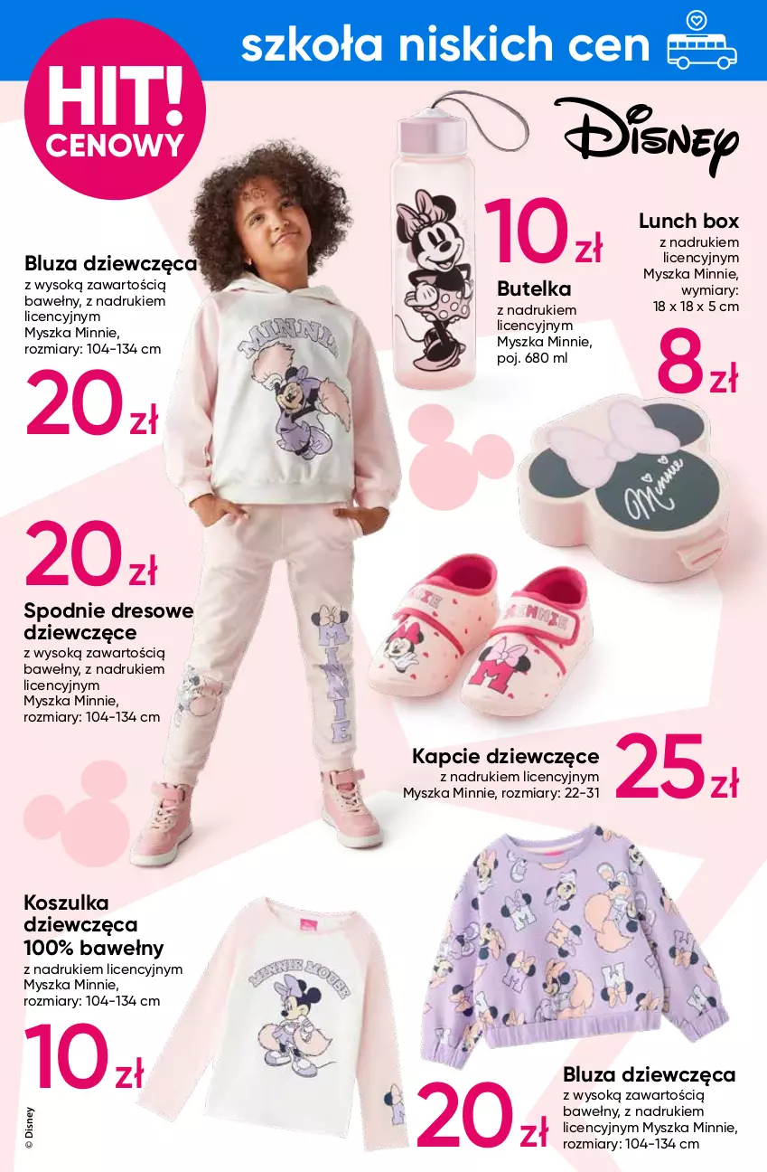 Gazetka promocyjna Pepco - Disney – Marvel - ważna 15.08 do 21.08.2024 - strona 2 - produkty: Bluza, Disney, Dres, Kapcie, Kosz, Koszulka, Lunch box, Minnie, Mysz, Sok, Spodnie, Spodnie dresowe