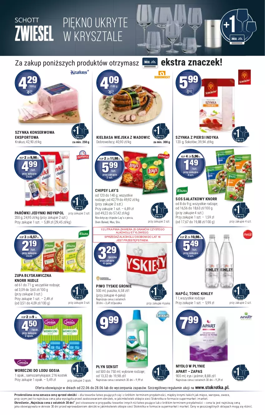 Gazetka promocyjna Stokrotka - Supermarket - ważna 22.06 do 28.06.2023 - strona 10 - produkty: Gra, Lay’s, Mięso, Owoce, Piec, Piwa, Warzywa