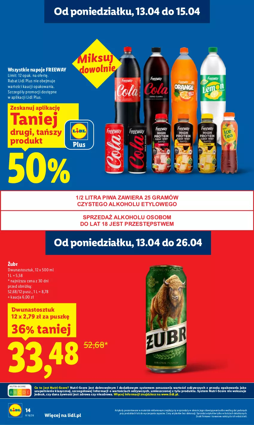 Gazetka promocyjna Lidl - Gazetka ważna od 13.04 do 15.04 - ważna 13.04 do 15.04.2026 - strona 14 - produkty: Gra, Napoje, Piwa