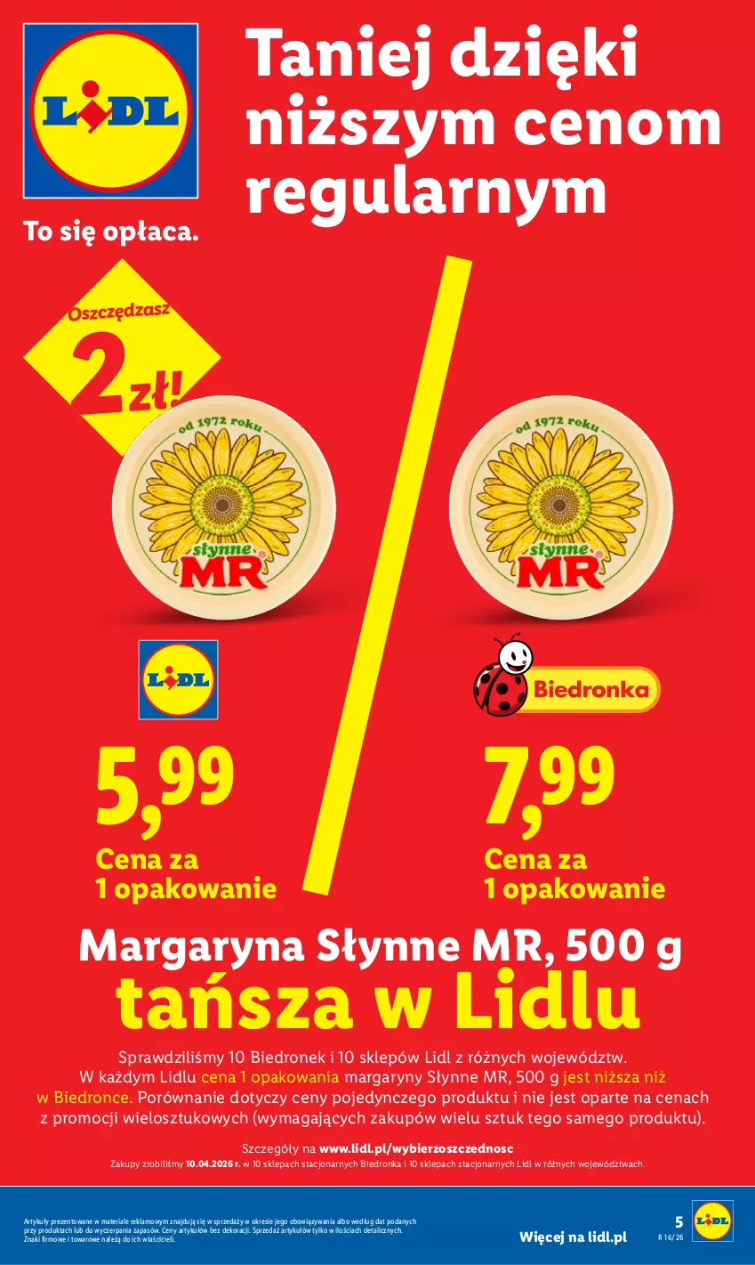 Gazetka promocyjna Lidl - Gazetka ważna od 13.04 do 15.04 - ważna 13.04 do 15.04.2026 - strona 5 - produkty: Margaryna, Por, Słynne