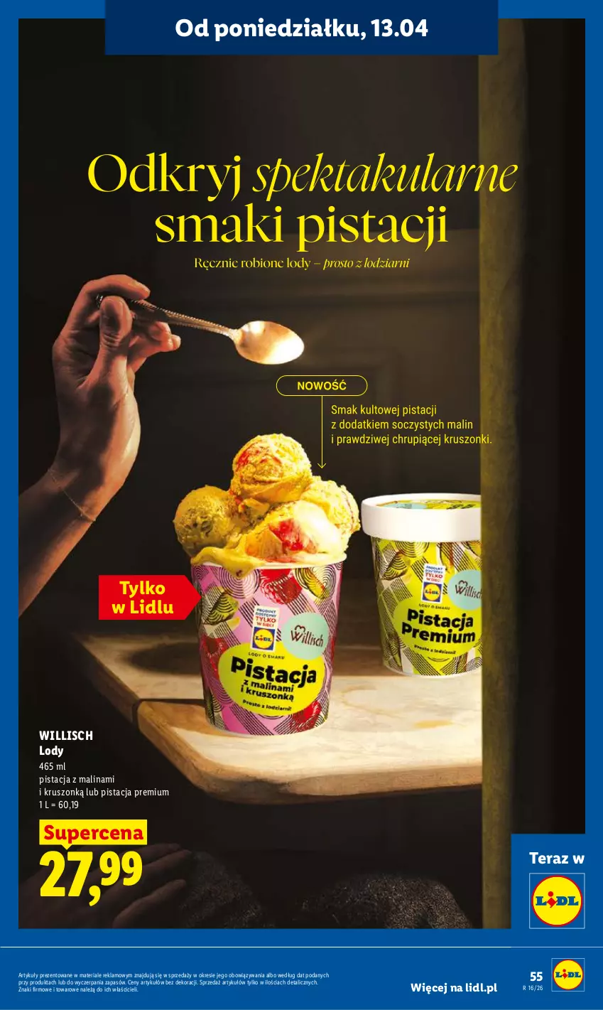 Gazetka promocyjna Lidl - Gazetka ważna od 13.04 do 15.04 - ważna 13.04 do 15.04.2026 - strona 59 - produkty: Lody, Tera