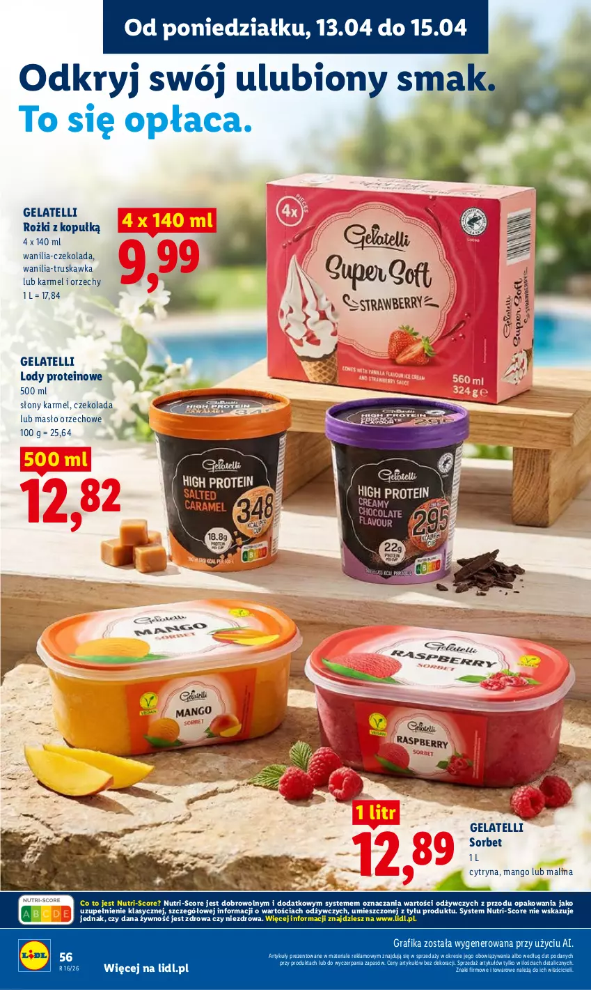 Gazetka promocyjna Lidl - Gazetka ważna od 13.04 do 15.04 - ważna 13.04 do 15.04.2026 - strona 60 - produkty: Czekolada, Gra, Grafika, Lody, Mango, Masło, Masło orzechowe