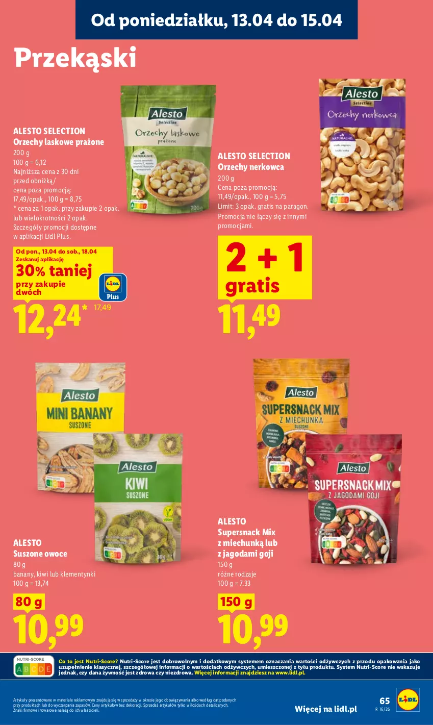 Gazetka promocyjna Lidl - Gazetka ważna od 13.04 do 15.04 - ważna 13.04 do 15.04.2026 - strona 71 - produkty: Banany, Gra, Kiwi, Klementynki, Owoce