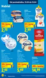 Gazetka promocyjna Lidl - Gazetka ważna od 13.04 do 15.04 - Gazetka - ważna od 15.04 do 15.04.2026 - strona 56 - produkty: Ser, Danone, Danone Fantasia, Mlekovita, Serek, Bieluch, Camembert, Fanta, Danio, Gouda, Mleko, Fa