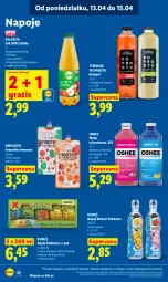 Gazetka promocyjna Lidl - Gazetka ważna od 13.04 do 15.04 - Gazetka - ważna od 15.04 do 15.04.2026 - strona 64 - produkty: Sok, Gra, Kaktus, Napoje, Tymbark, Smoothie, Limonka, Oshee, Kubuś, Pokémon, Woda, Gres, Mango, Napój, Magnez