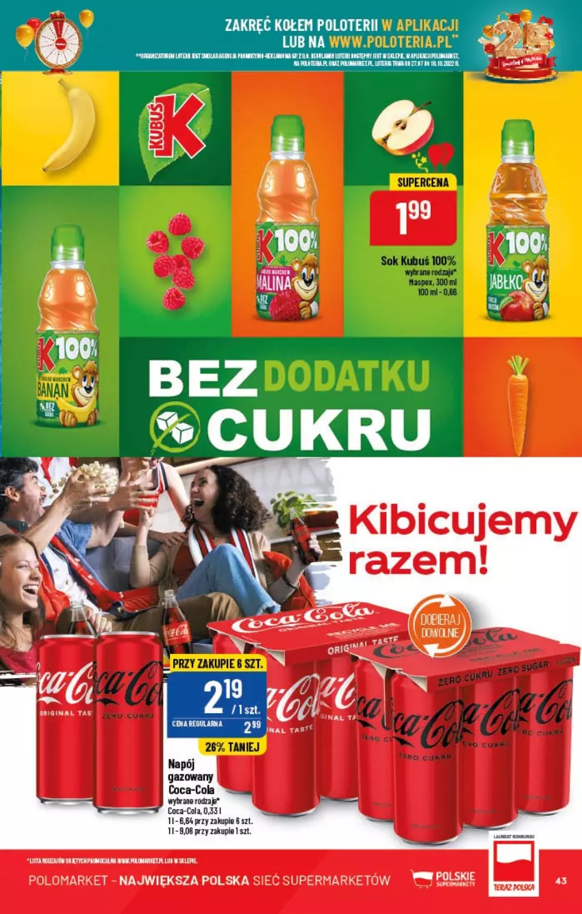 Gazetka promocyjna PoloMarket - Gazetka pomocyjna - ważna 21.09 do 27.09.2022 - strona 43 - produkty: Coca-Cola