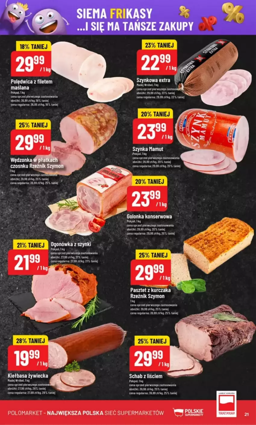 Gazetka promocyjna PoloMarket - ważna 07.05 do 13.05.2025 - strona 14 - produkty: Fa, Kiełbasa, Kurczak, LANA, Pasztet, Pekpol, Polędwica, Por, Ser, Szynka