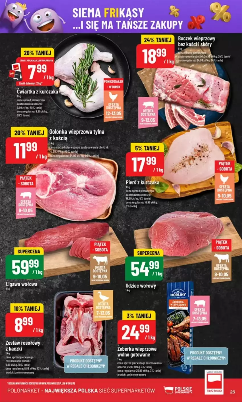 Gazetka promocyjna PoloMarket - ważna 07.05 do 13.05.2025 - strona 16 - produkty: Boczek, Boczek wieprzowy, Fa, Golonka wieprzowa, Kurczak, Waga
