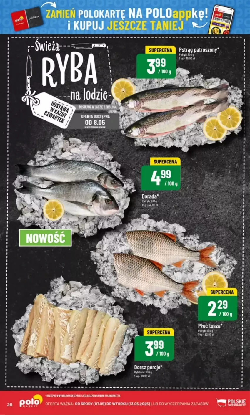 Gazetka promocyjna PoloMarket - ważna 07.05 do 13.05.2025 - strona 19 - produkty: Dorsz, Por, Tusz