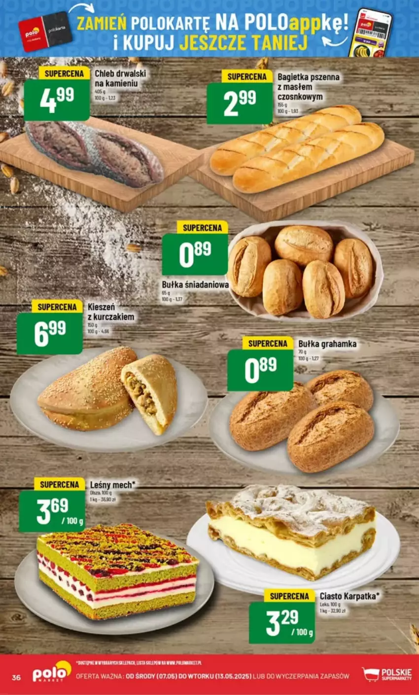 Gazetka promocyjna PoloMarket - ważna 07.05 do 13.05.2025 - strona 30 - produkty: Bagietka, Bagietka pszenna, Chleb, Karp, Ser