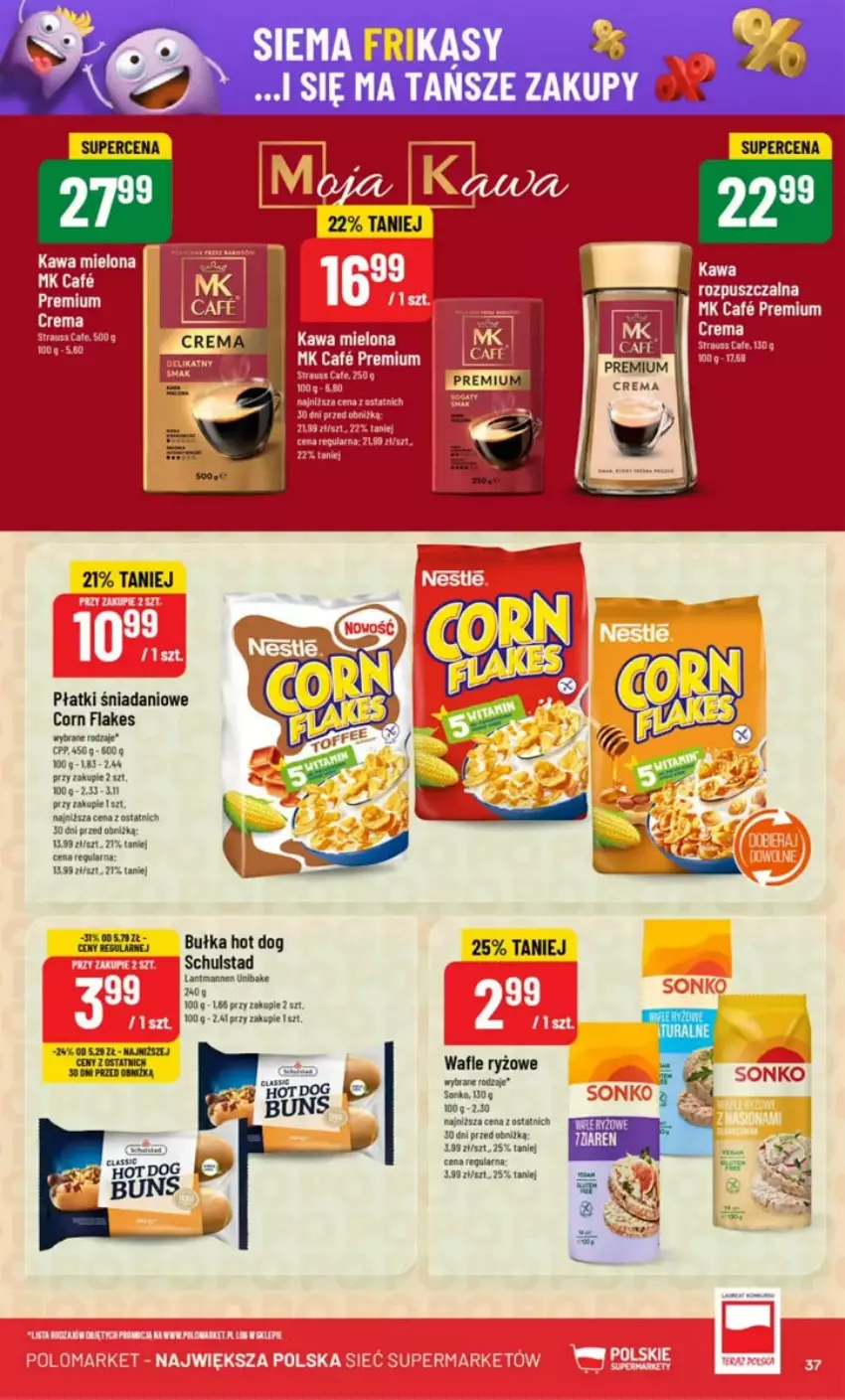 Gazetka promocyjna PoloMarket - ważna 07.05 do 13.05.2025 - strona 31 - produkty: Bułka, Corn flakes, Danio, Hot dog, Kawa, Kawa mielona, Paleta