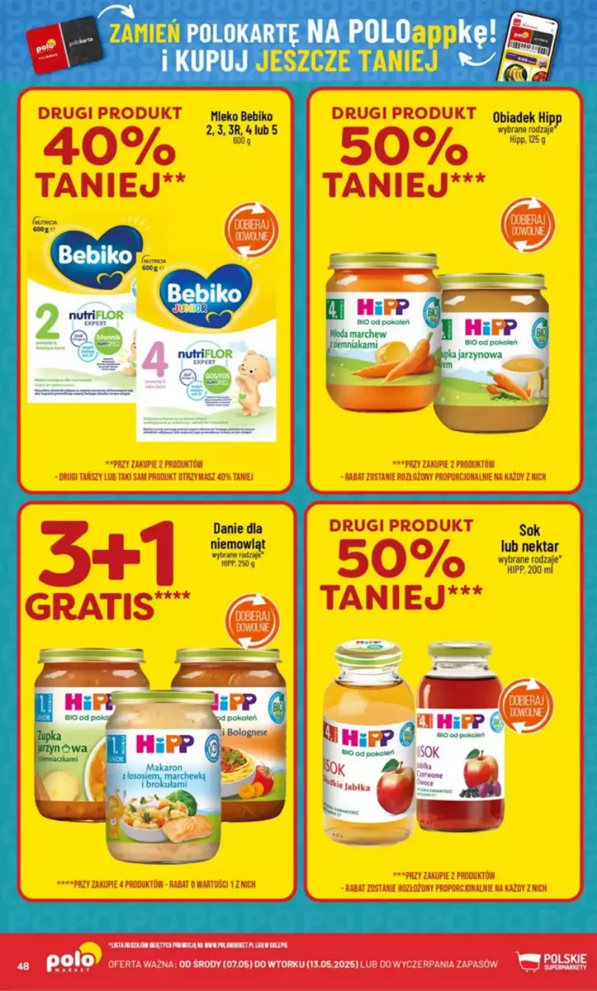 Gazetka promocyjna PoloMarket - ważna 07.05 do 13.05.2025 - strona 43 - produkty: Bebiko, HiPP, Makaron, Mleko, Nektar