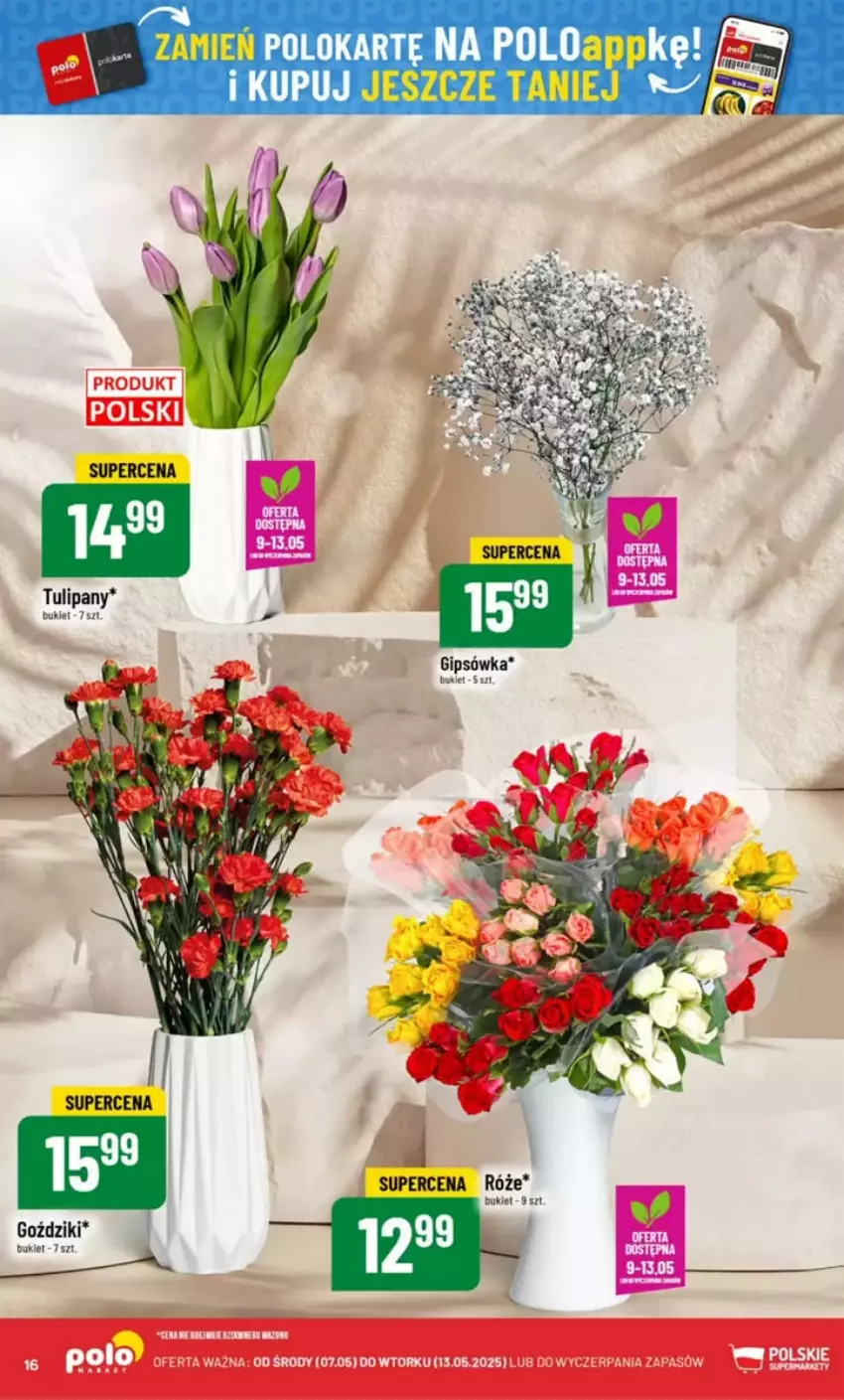 Gazetka promocyjna PoloMarket - ważna 07.05 do 13.05.2025 - strona 8 - produkty: Bukiet, Tulipan