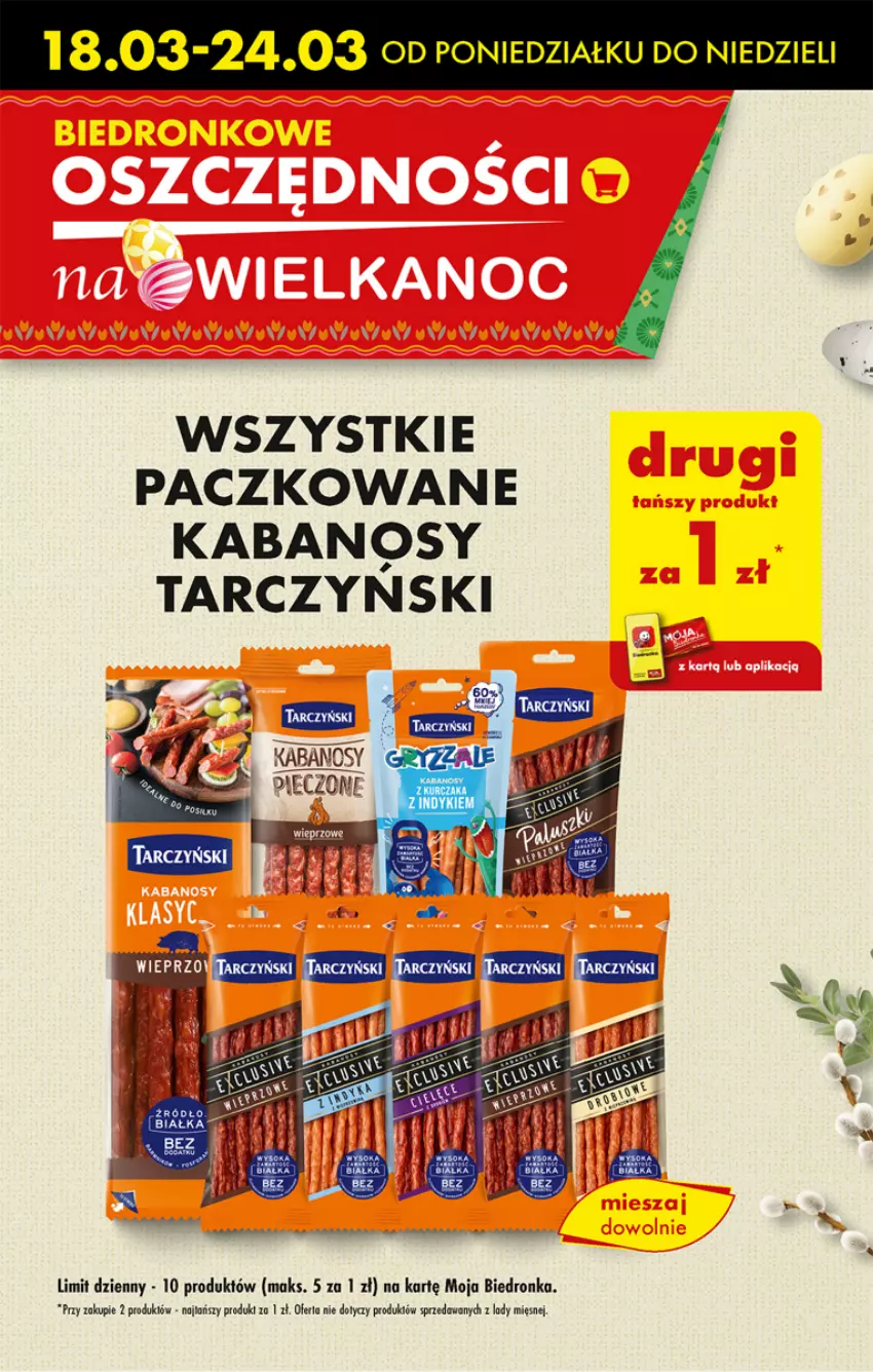 Gazetka promocyjna Biedronka - Od poniedzialku - ważna 18.03 do 23.03.2024 - strona 11 - produkty: Fa, Kabanos, Tarczyński