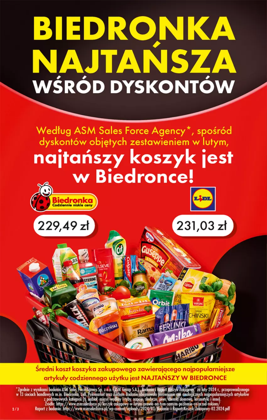 Gazetka promocyjna Biedronka - Od poniedzialku - ważna 18.03 do 23.03.2024 - strona 2 - produkty: Kosz, Mięso, Napoje, Piwo, Por