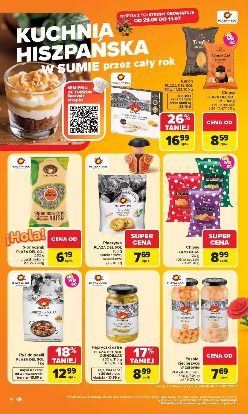 Gazetka promocyjna Carrefour - Gazetka Carrefour, Market z SUMIE najlepszy, od poniedziałku - ważna 29.06 do 04.07.2026 - strona 16 - produkty: AEG, Chipsy, Fa, Fasola, Piec, Pieczywo, Ryż