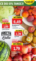 Gazetka promocyjna Lidl - GAZETKA - Gazetka - ważna od 30.07 do 30.07.2022 - strona 11 - produkty: Por, Kiwi, Brzoskwinie, Jabłka