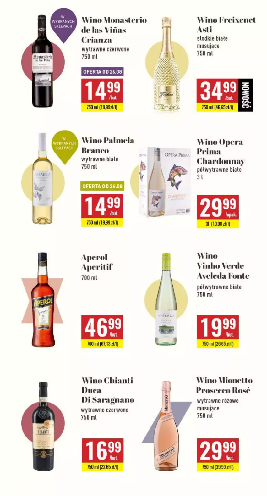 Gazetka promocyjna Biedronka - Czas na toast - koniec wakacji - ważna 23.08 do 04.09.2021 - strona 2 - produkty: Aperol, Chardonnay, Chia, Chianti, Mus, Prima, Prosecco, Weleda, Wino