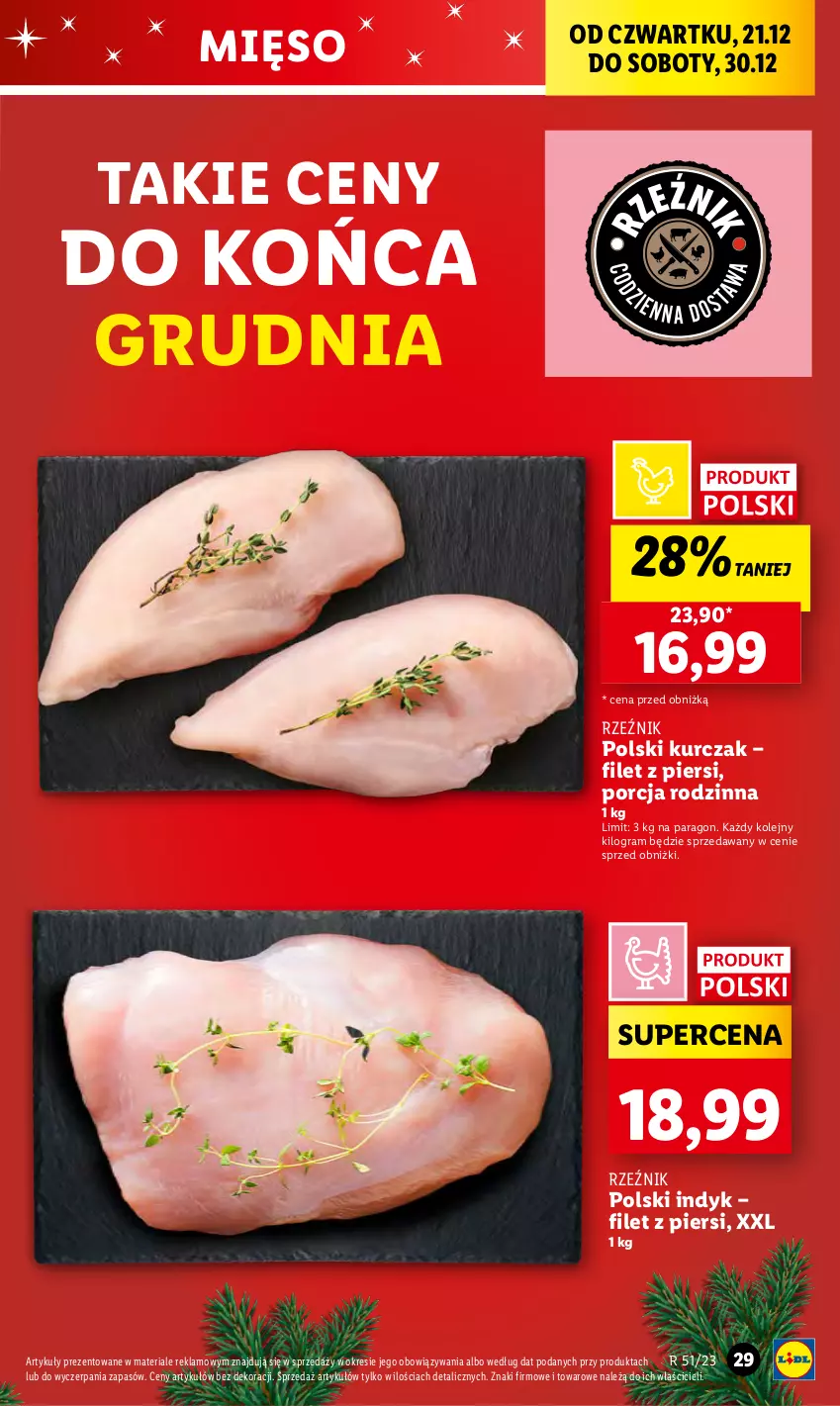 Gazetka promocyjna Lidl - GAZETKA - ważna 21.12 do 23.12.2023 - strona 29 - produkty: Gra, Kurczak, Mięso, Olej, Por