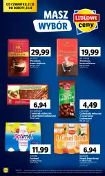 Gazetka promocyjna Lidl - GAZETKA - Gazetka - ważna od 23.12 do 23.12.2023 - strona 52 - produkty: Ser, Danone, Bell, Jogurt, Kawa mielona, Kawa, Actimel, Napój jogurtowy, Czekolada mleczna, Czekolada, Bella, Napój