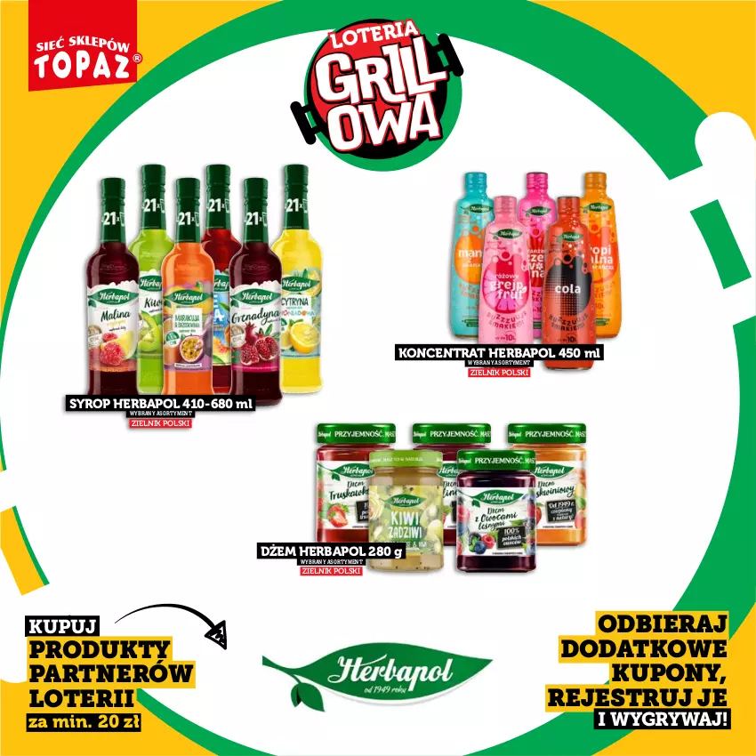 Gazetka promocyjna Topaz - Gazetka - ważna 20.04 do 14.06.2026 - strona 24 - produkty: Dżem, Gry, Herbapol, Syrop