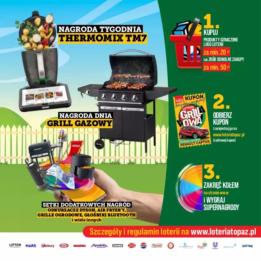 Gazetka promocyjna Topaz - Gazetka - ważna 20.04 do 14.06.2026 - strona 3 - produkty: Głośnik, Gra, Grill, Grill gazowy, Odkurzacz, Odkurzacze, Top