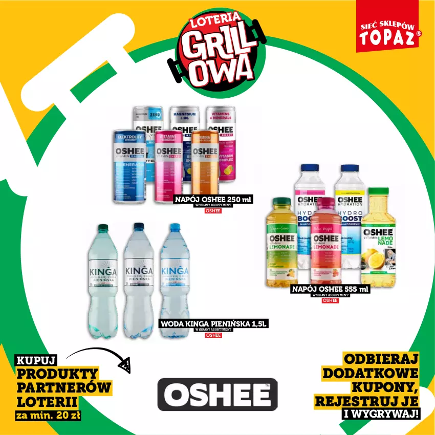 Gazetka promocyjna Topaz - Gazetka - ważna 20.04 do 14.06.2026 - strona 53 - produkty: Gry, Napój, Oshee, Woda