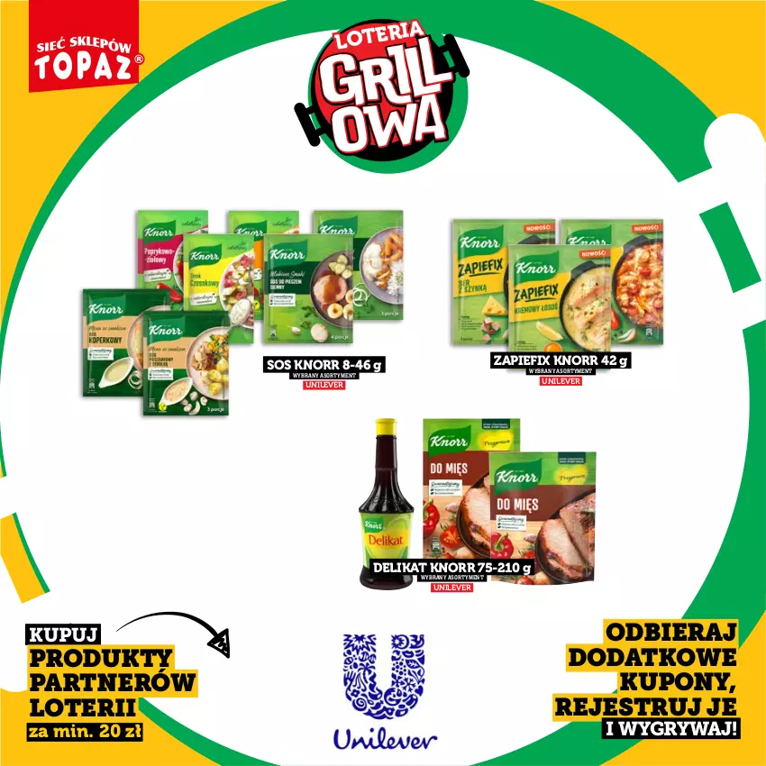 Gazetka promocyjna Topaz - Gazetka - ważna 20.04 do 14.06.2026 - strona 66 - produkty: Gry, Knorr, Sos