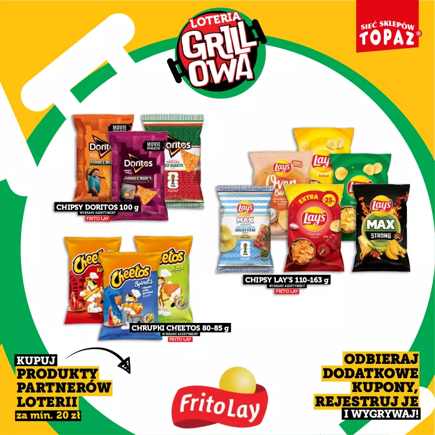 Gazetka promocyjna Topaz - Gazetka - ważna 20.04 do 14.06.2026 - strona 7 - produkty: Cheetos, Chipsy, Chrupki, Gry, Lay’s