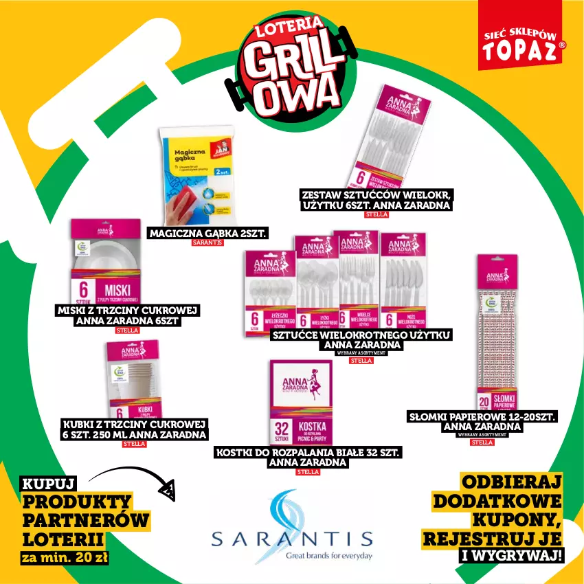 Gazetka promocyjna Topaz - Gazetka - ważna 20.04 do 14.06.2026 - strona 73 - produkty: Gry, Papier, Zestaw sztućców