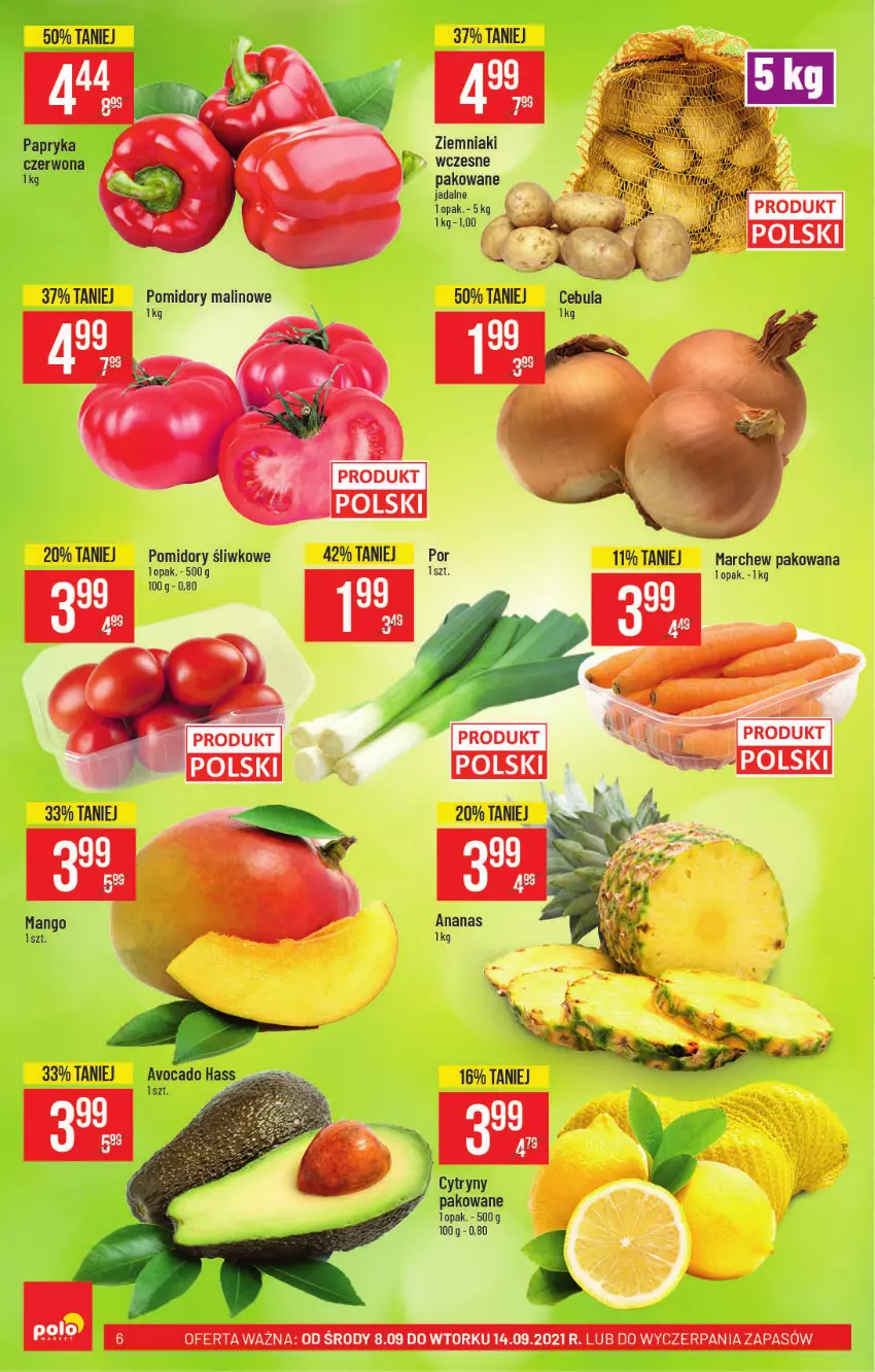 Gazetka promocyjna PoloMarket - Gazetka pomocyjna - ważna 08.09 do 14.09.2021 - strona 6 - produkty: Ziemniaki