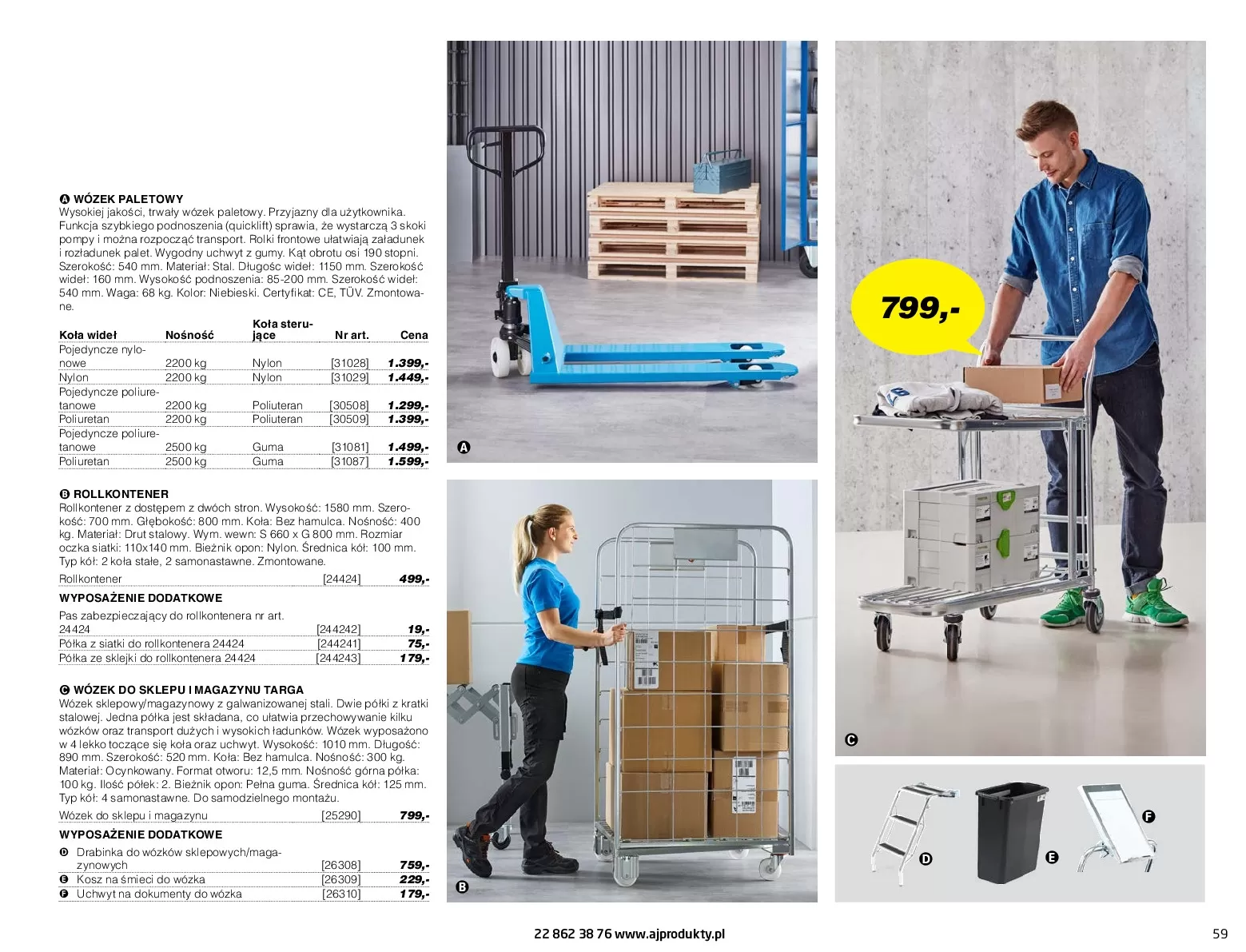 Gazetka promocyjna AJ Produkty - Biuro, Przemysł, Magazyna - ważna 01.01 do 31.12.2020 - strona 59