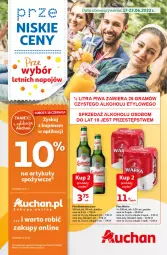 Gazetka promocyjna Auchan - przeNISKIE CENY PRZEwybór letnich napojów Hipermarkety - Gazetka - ważna od 22.06 do 22.06.2022 - strona 1 - produkty: Piwo, Ser, Warka