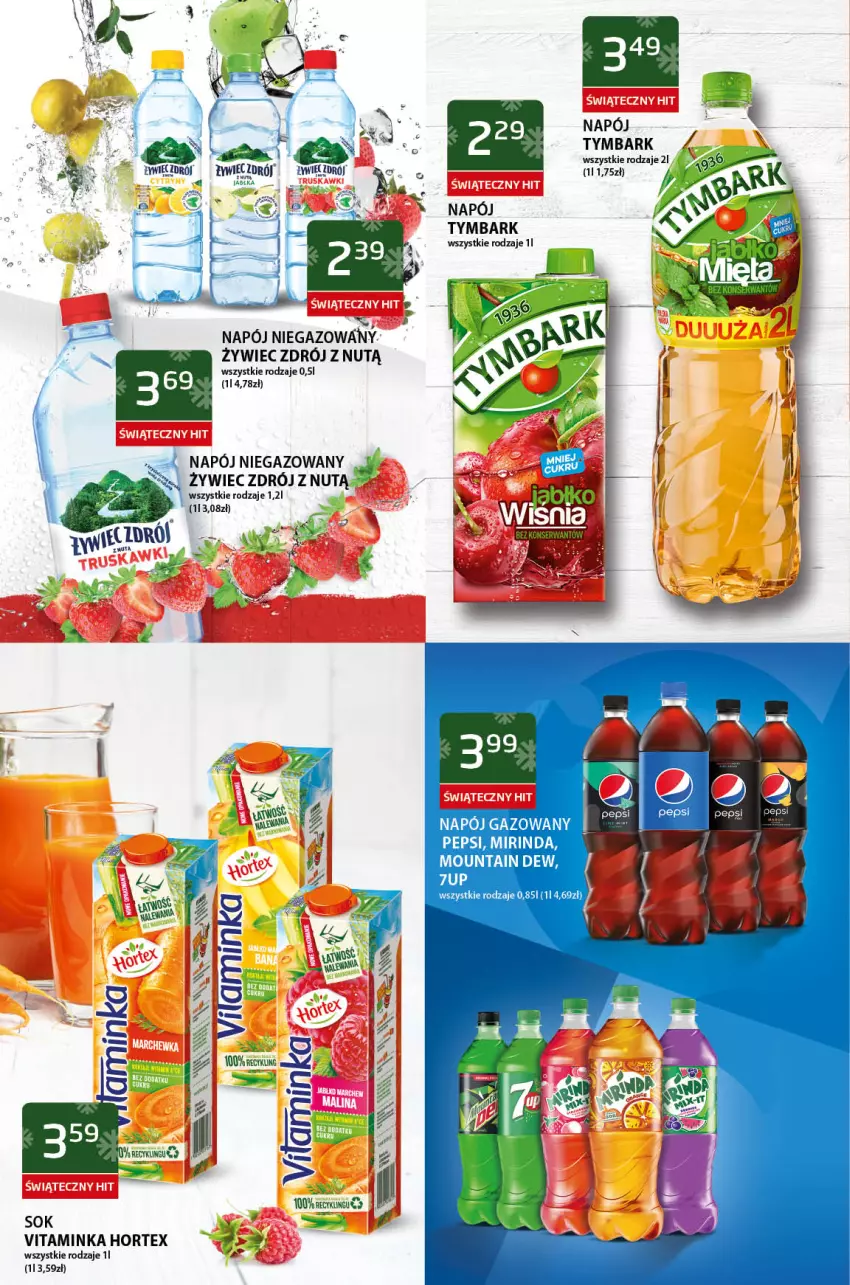 Gazetka promocyjna ABC - Gazetka - ważna 19.11 do 02.12.2021 - strona 6 - produkty: 7up, Fa, Hortex, Inka, Jabłka, Miecz, Mirinda, Napój, Napój gazowany, Napój niegazowany, Pepsi, Sok, Tymbark